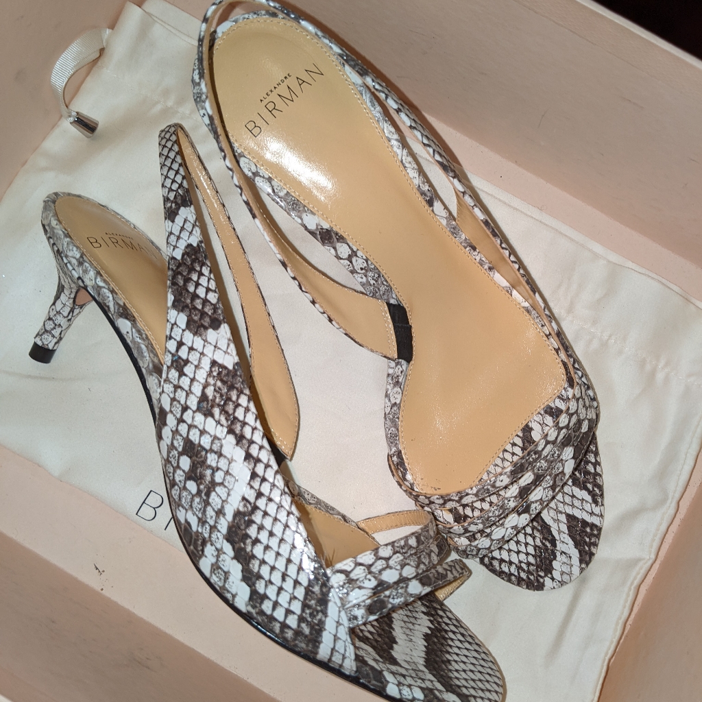 Alexandre Birman Leather Slingback Sandals